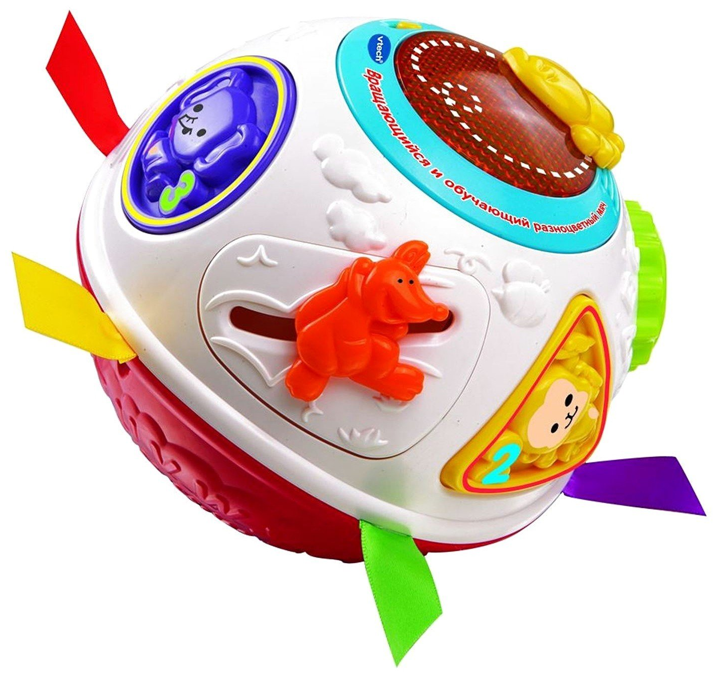 VTECH развивающая игрушка Разноцветный мяч VTECH развивающая игрушка Разноцветный мяч