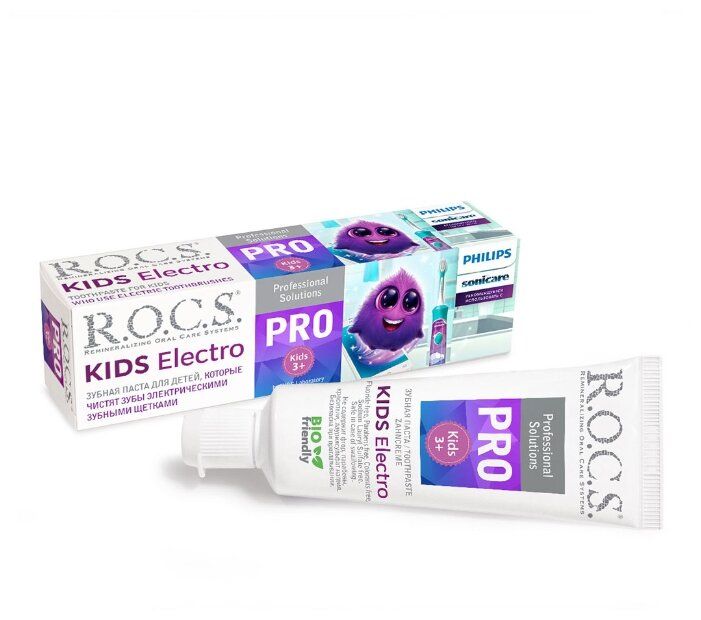 Зубная паста R.O.C.S. PRO Kids Electro 3+, 45 г Зубная паста R.O.C.S. PRO Kids Electro 3+, 45 г