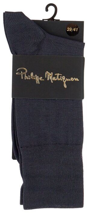 Носки PHM802 Philippe Matignon, 39-41 размер, grigio scuro Носки PHM802 Philippe Matignon, 39-41 размер, grigio scuro