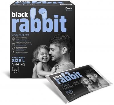 Трусики-подгузники Black Rabbit, 9-14 кг, L, 32 шт