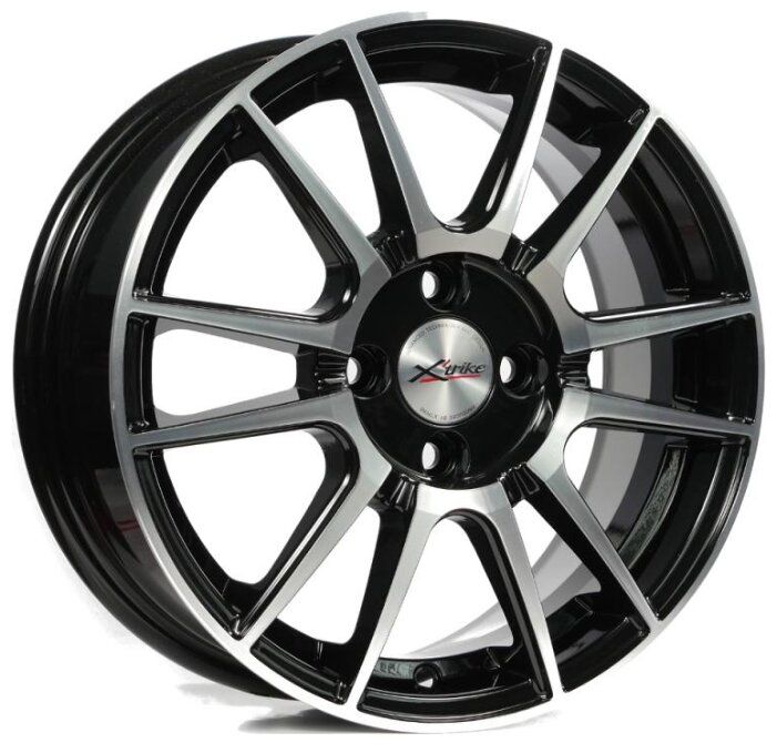 Колесный диск X'trike X-127 6x15/4x100 D67.1 ET45 BK/FP Колесный диск X'trike X-127 6x15/4x100 D67.1 ET45 BK/FP