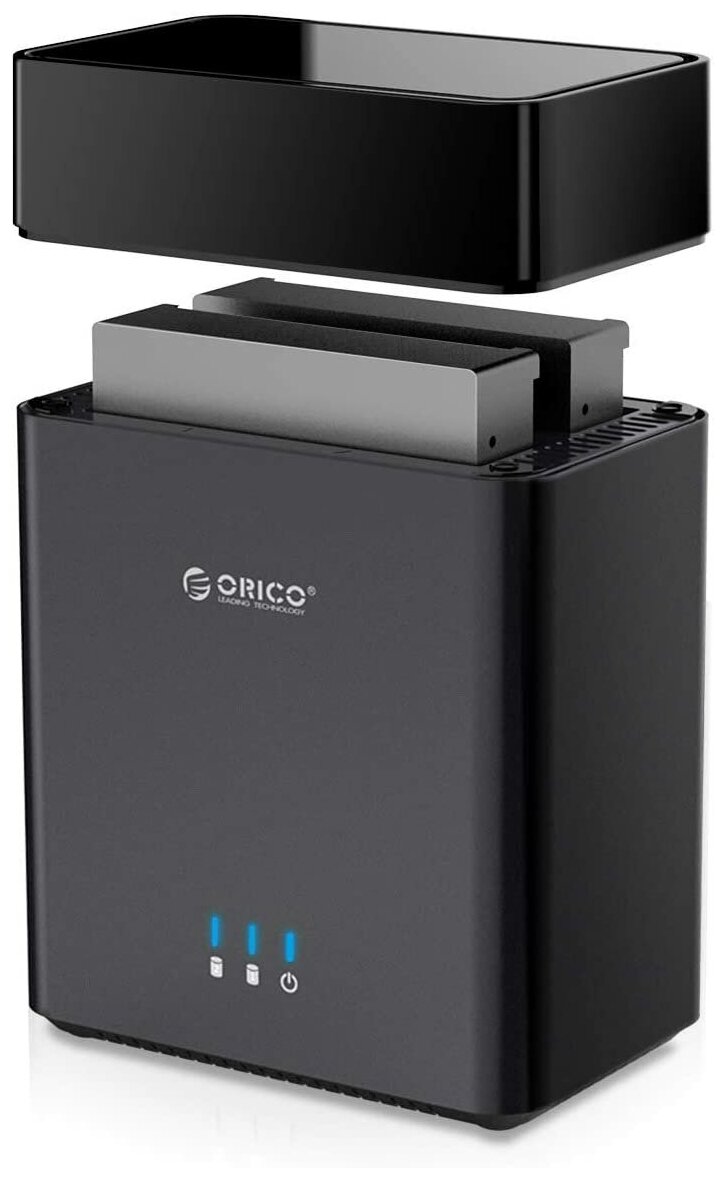 Док-станция для SSD/HDD Orico DS200U3-BK черный Док-станция для SSD/HDD Orico DS200U3-BK черный