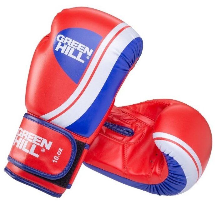 Боксерские перчатки Green hill Knockout (BGK-2266) красный 8 oz Боксерские перчатки Green hill Knockout (BGK-2266) красный 8 oz