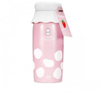 G9SKIN Маска кислородная Milk Bubble Essence Pack Strawberry, 50 мл