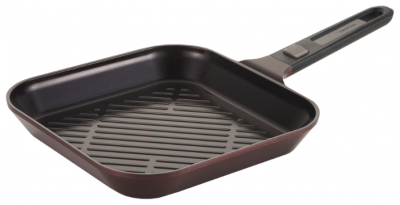 Сковорода-гриль Frybest My Pan EK-MP-G28 28 см, съемная ручка, красный/черный