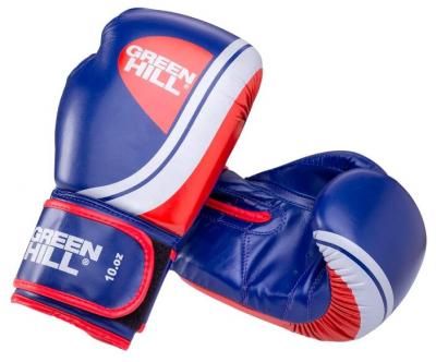 Боксерские перчатки Green hill Knockout (BGK-2266) синий 12 oz