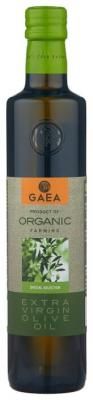 Gaea Масло оливковое extra virgin Organic, стеклянная бутылка 0.5 л