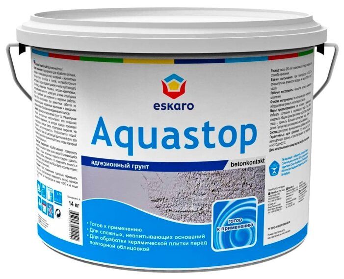 Eskaro aquastop. Грунт Eskaro Aquastop. Грунтовка Eskaro Aquastop Betonkontakt. Грунт адгезионный Aura beton contakt (4кг). Гидроизоляция Эскаро Аквастоп 3л..