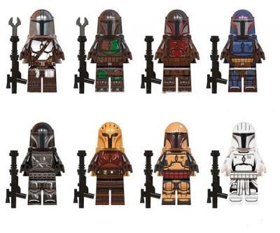 Набор из 8 фигурок Мандалорец (The Mandalorian) совместимых с Лего