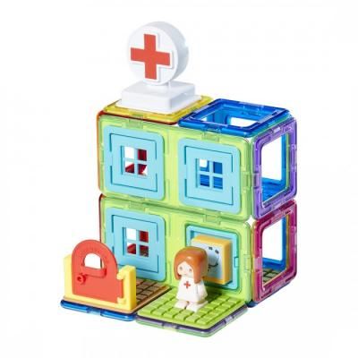 Конструктор Magformers магнитный Town Set - Hospital (22 элемента)
