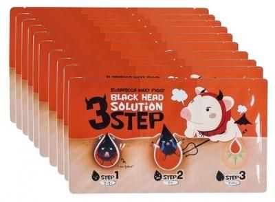 Elizavecca Milky Piggy Набор для удаления черных точек Black Head Solution 3 Step, 6 г, 10 шт.