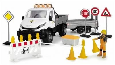 Игровой набор Playlife Ремонт дороги с дорожными знаками Dickie Toys