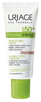 Uriage Универсальный тональный уход Hyseac 3-Regul SPF50+, 40 мл, с дозатором