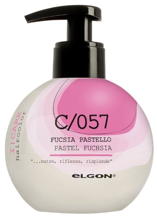 Elgon оттеночный крем-кондиционер для волос I-Care C/57 Pastel Fuchsia, Фуксия, 200 мл