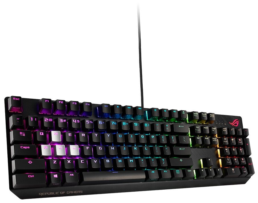 Asus rog strix scope. ASUS ROG Strix клавиатура. ASUS ROG Strix Keyboard. Клавиатура с подсветкой Aura.