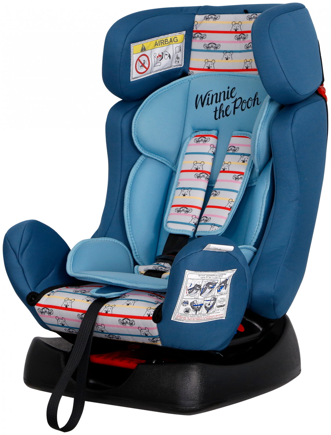 Автокресло Siger Disney Диона KRES2660 Винни Пух полосы бирюзовый Автокресло Siger Disney Диона KRES2660 Винни Пух полосы бирюзовый
