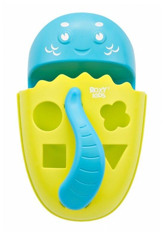 Органайзер-сортер Roxy-Kids Dino, с полкой для игрушек и банных принадлежностей, зеленый Органайзер-сортер Roxy-Kids Dino, с полкой для игрушек и банных принадлежностей, зеленый
