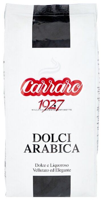 Кофе в зернах Carraro Dolci Arabica, арабика, 1000 г Кофе в зернах Carraro Dolci Arabica, арабика, 1000 г
