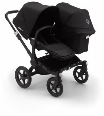 Универсальная коляска для двойни Bugaboo Donkey 3 Duo (2 в 1), black/black/black, цвет шасси: черный