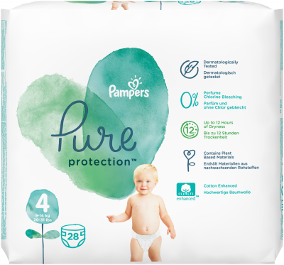 Подгузники Pure Protection р.4 (9-14 кг) 28 шт.