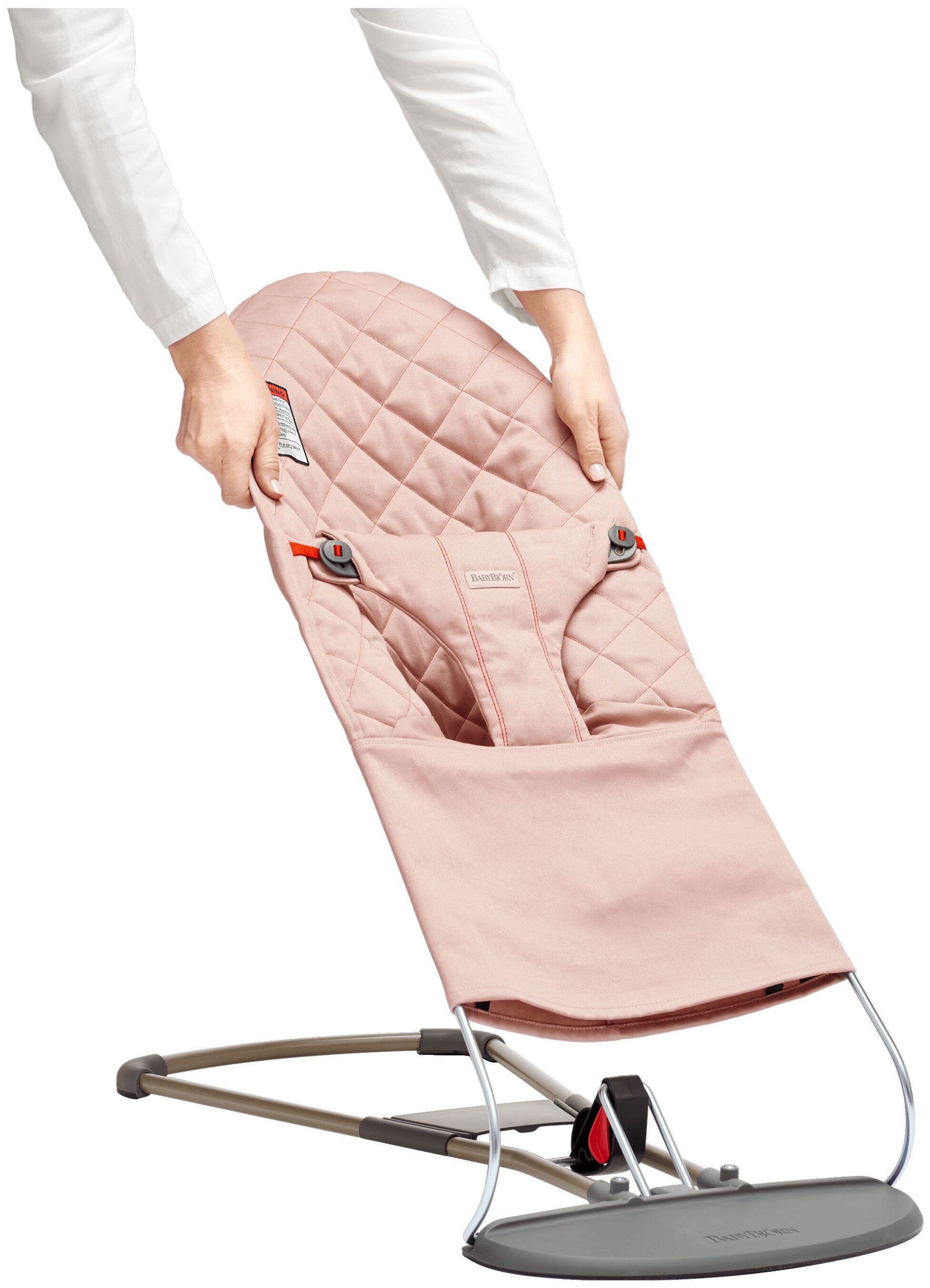 babybjorn кресло шезлонг bliss cotton песочный