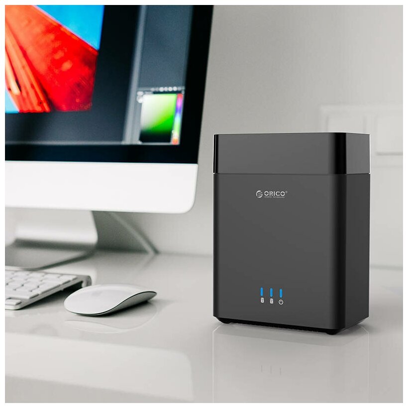 Док-станция для SSD/HDD Orico DS200U3-BK черный Док-станция для SSD/HDD Orico DS200U3-BK черный