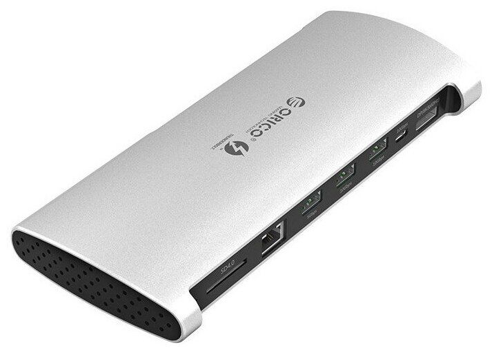 Хаб USB Orico Thunderbolt 3 8 in 1 Multi Function Docking Station TB3-S1 Silver Хаб USB Orico Thunderbolt 3 8 in 1 Multi Function Docking Station TB3-S1 Silver