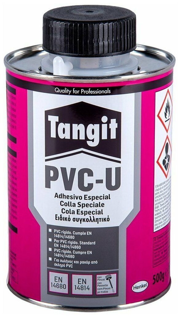 Tangit pvc u. Клей для труб из ПВХ Tangit PVC-U,500 Г., С кистью. Тангит 500г клей PVC-U. Клей Tangit для труб ПВХ 500мл. Клей для ПВХ (500мл) (Tangit).